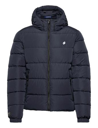 Hooded Sports Puffer Foret Jakke Blå Superdry