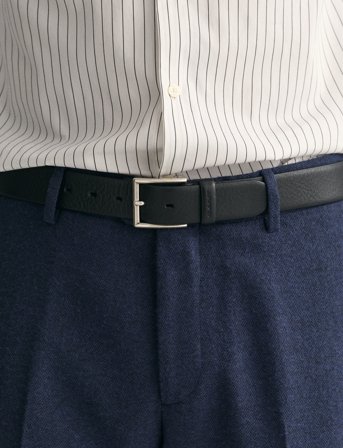 GANT Classic Leather Belt - Black - 100