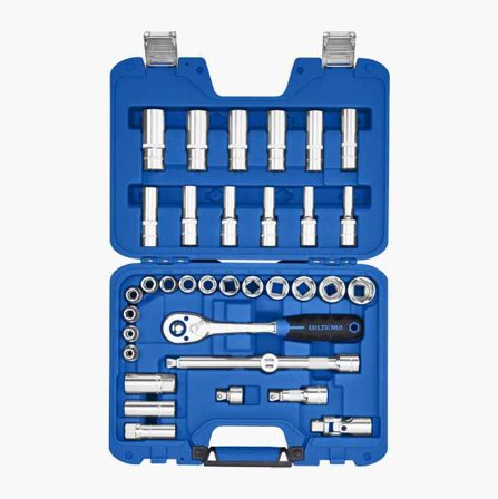 Biltema - Pipenøkkelsett 1/2" TOMMER 35 deler