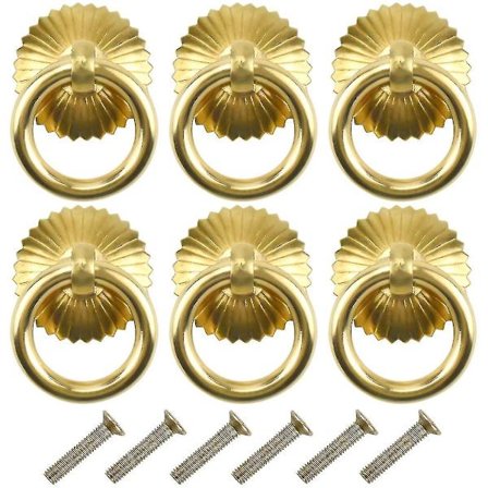 Vintage Skabgreb, Skuffe Ringtrækgreb, Antik Trækgreb, Skabsknap