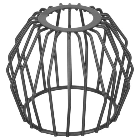 Hängande lampskärm i metall, ihålig lampskärm (8,5X8,5cm, svart)
