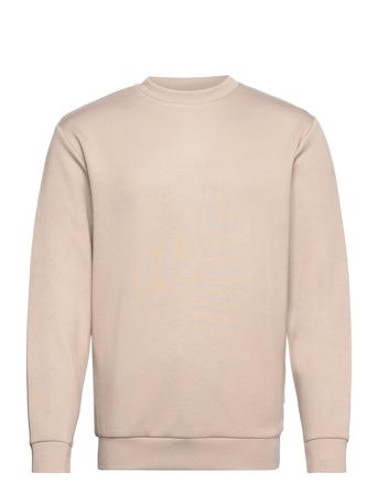 Slhemanuel Soft Crew Neck Sweat Noos Sweat-shirt Genser Beige Selected Homme*Betinget Tilbud