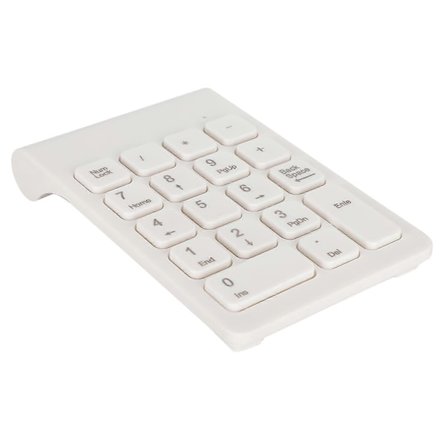 Mini Tangentbord Trådlöst Numeriskt Tangentbord 2.4G USB Ergonomiskt Lätt PC Datortillbehör Vit