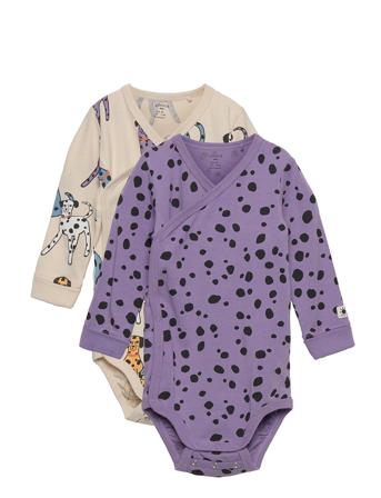 Body Wrap 2 Pack Dalmatians Bodies Wrap Bodies Multi/mønstret Lindex