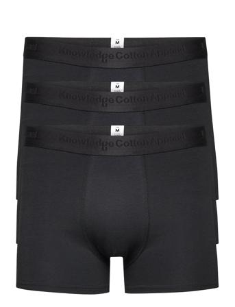 3-Pack Underwear - Gots/Vegan Boksershorts Svart Knowledge Cotton Apparel