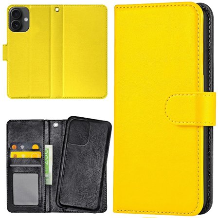 iPhone 16 Plus - Plånboksfodral/Skal Gul