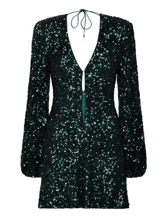 ROTATE Birger Christensen | Sequins Mini Flowy Dress | 36