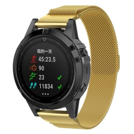 För Garmin Fenix ​​6S Milanese watch
