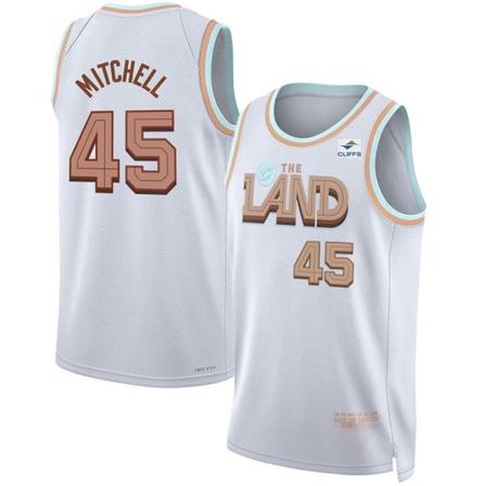 2023 uusi kausi NBA City Edition Jersey CLE NR 45 Jersey M