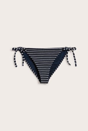 Kappahl | Majtki od bikini, z wiązaniem Ciemnoniebieski XS | Ciemnoniebieski