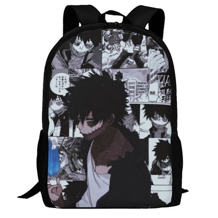 My Hero Academia Rygsæk, 3D Print Laptop Rygsæk Letvægts Casual Daypack Skoletaske Multifunktionel Rejserygsæk