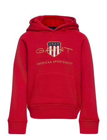Archive Shield Hoodie Huppari Punainen GANT