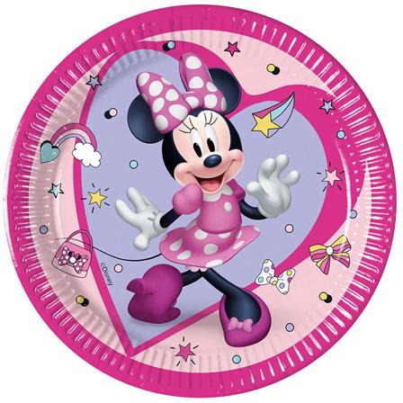 Minnie Mouse Papdesserttallerkener 20 cm 8-pak