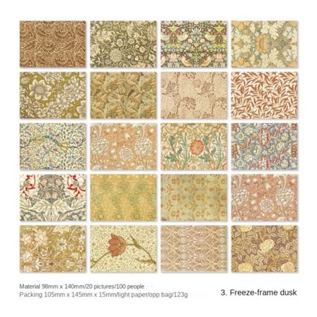 100 st/lot Memo Pads Material Papper Bokdekoration 3 3