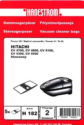 HANESTRÖM Dammsugarpåsar HITACHI CV 5100