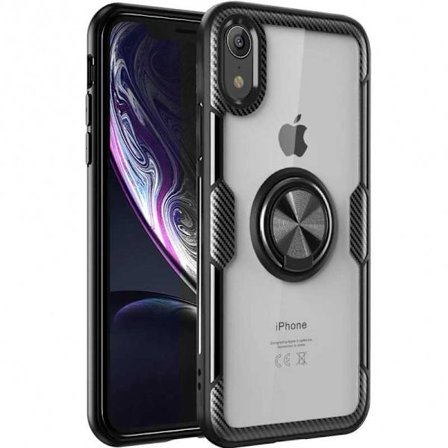 iPhone XR:n käytännöllinen iskunkestävä suojus sormustelineellä V4