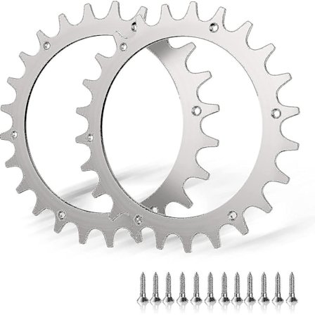 Huamade 2 x Premium Spikes i Rustfrit Stål til Worx S/M Model, 2x Rustfrit Stål Skrue Spikes Trækkraft Forbedrer, Robotplæneklipper Hjulstørrelse 