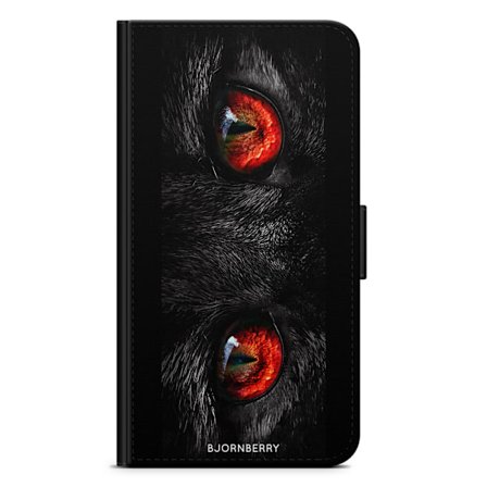 Bjornberry Plånboksfodral Sony Xperia 5 - Röda Kattögon