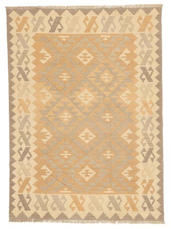 Ljus Nomad Kelim Matta Orientalisk Orange/Beige (Ull, Persien)