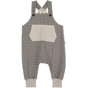 My Little Cozmo Overalls In Gingham Light Grey - All in ones - 12 months - Grey