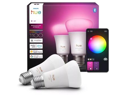 Philips Hue Huewca 929003853502 Ljuskälla E27, 8,1W, 1100 lm, RGBW, 2-pack, Belysning