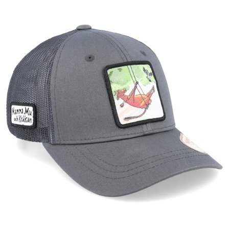 Mamma Mu & Kråkan - Grå trucker Caps - Kids Gungar Dark Grey Trucker @ Hatstore