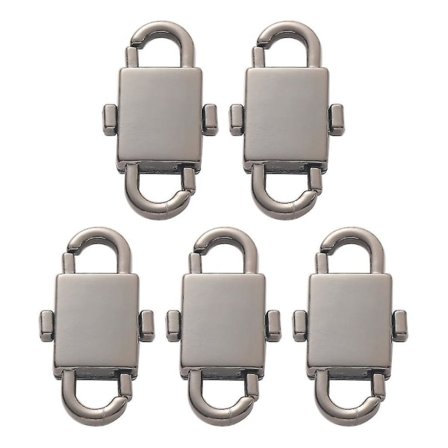 5 stk forkortede kjedekoblinger, små klips, forkortet veskekjede