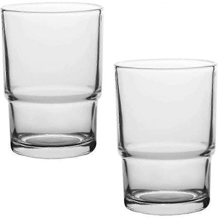 Hammasharjakuppi, 2 kpl lasinen juomalasi hammasharjamuki seinään asennettavan hammasharjatelineen korvaamiseen, suuvesi (FMY)