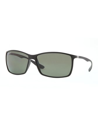 Ray Ban Tech Men's sunglasses with a frame made of plastic in black and plastic lenses in green polarized