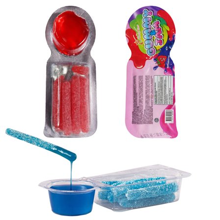 Sura Godispinnar med Flytande Fruktgelé 60 g