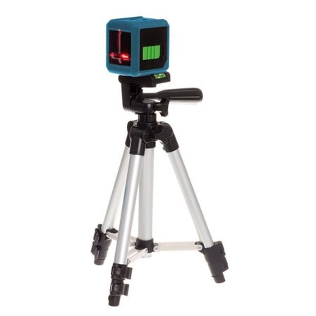 Korslinjelaser med stativ