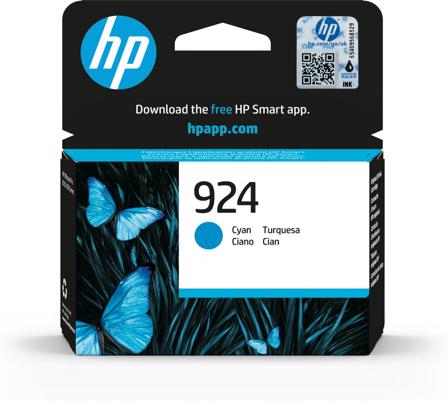 HP 924 cyan originalbläckpatron, 196786147333