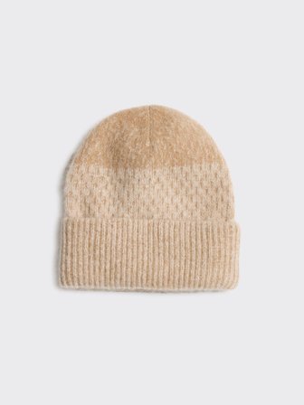 Holzweiler - Tine Knit Beanie - Sand Mix - Womens - One size
