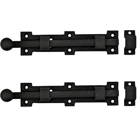 Skjutregel i smidesjärn - Kraftiga skjutreglar med spets - Perfekt för stängsel PNN