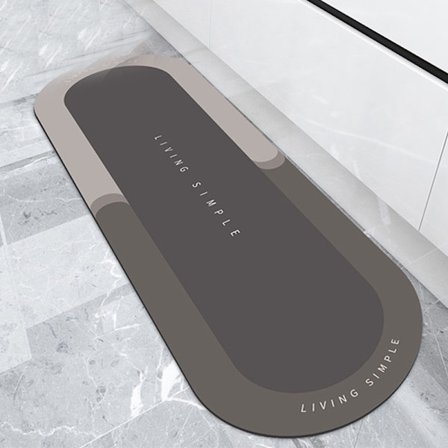 Superabsorberande badmatta Snabbtorkande mjuk elliptisk matta dörrmatta Modern stil för kök badrum