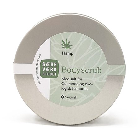 SÆBEVÆRKSTEDET Hamp Saltscrub med økologisk hampolie 200 ml, Skincare, Kropspleje, Scrub
