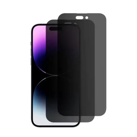 2-PACK iPhone 11 Pro Skärmskydd Privacy i Härdat Glas - Stöttålig + FaceID Stöd