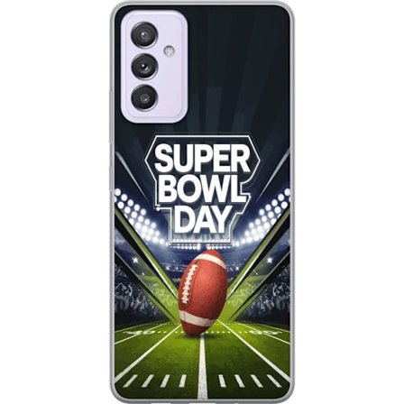 Yhteensopiva Puhelinkuori Samsung Galaxy A82 5G Super Bowl Day juliste, jossa amerikkalainen jalkapallo valaistuksella varustetulla areenalla dramaatt