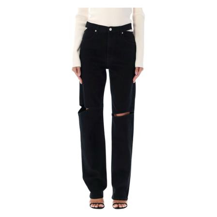 Helmut Lang Straight Jeans Sort, Dame, Størrelse: W26