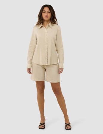 Shaping New Tomorrow - Female - Linen Set - Sandy Beige