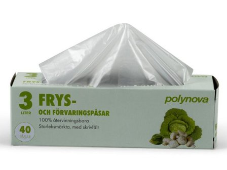 Polynova Fryspåsar på rulle 3L transparenta - Lyreco - Kök och servering - Plast och fryspåsar - Fryspåsar