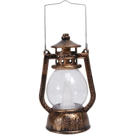 Led Hurricane Lamps Portable Battery Operated Storm Lantern Retro Bronze Oil Lamps For Home Bar