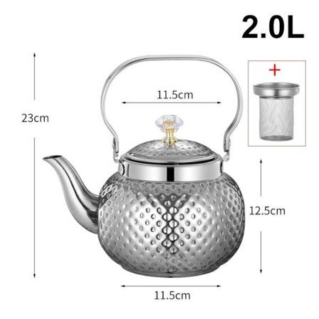 Vann Te Kjele Kaffekanne SØLV 2,0L