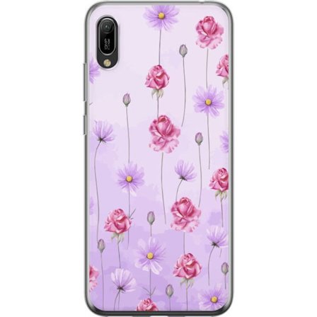 Kompatibel Mobilcover til Huawei Y6 Pro (2019) Petal Reverie Lilac Mist
