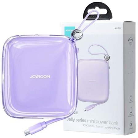 Joyroom JR-L005 10000mAh Lightning USB-A Powerbank - lilla