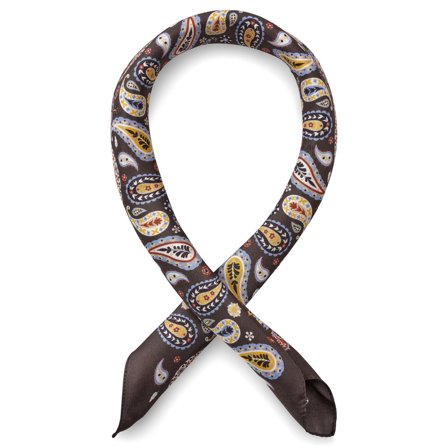 Virtuo | Bordeaux Paisley Silkehalstørklæde til mænd - Tørklæder