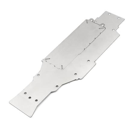 Rustfritt stål chassis rustning beskyttelse sklisikker plate for 1/10 Rc bil Xv01 Xv-01 oppgraderingsdeler