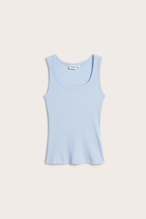 Kappahl | Prążkowana koszulka Jasnoniebieski XS | Jasnoniebieski