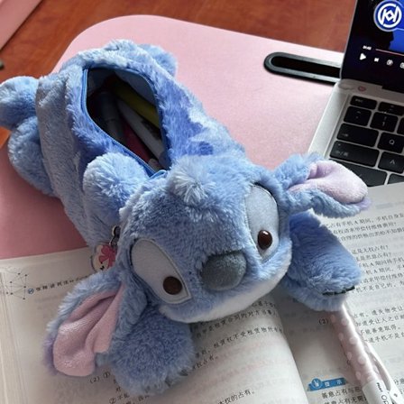 Kawaii e Lilo Stitch Pluss Blyantpose Skrivebord Oppbevaringsveske