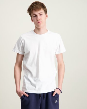 Mads Norgaard Fine Jersey Thorlino Tee FAV Hvit T-skjorter Gutt - Kids Brand Store